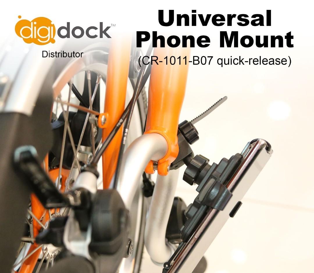 Brompton/ Bicycle/motorbikes Digidock Universal Phone Mount QR, Mobile