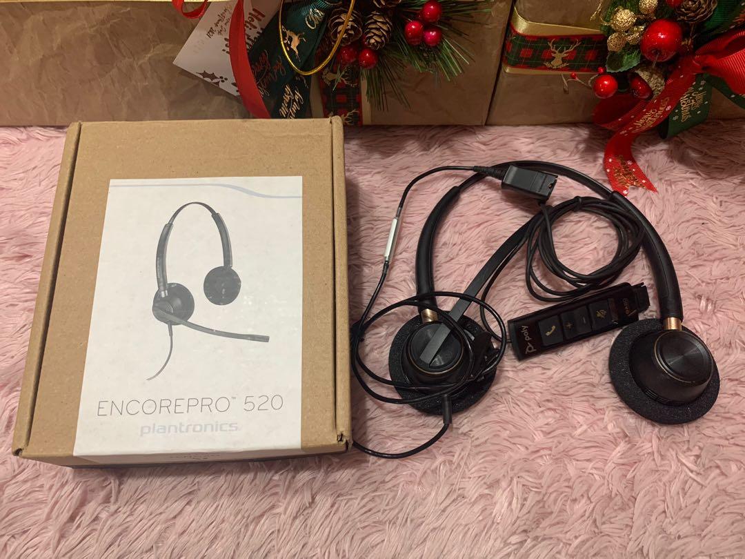 Plantronics EncorePro HW520 Headset + DA80 QD Connector, Audio