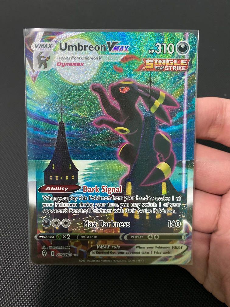 Pokemon Evolving Skies Umbreon Vmax Alternate Art AA, Hobbies & Toys, Toys & Games on Carousell