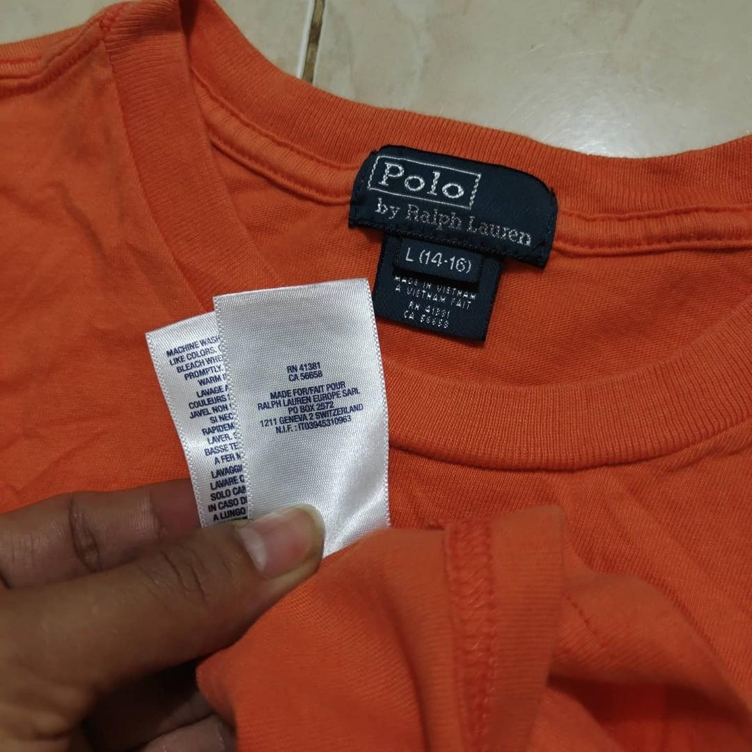 Polo Ralph Lauren Orange T-Shirt 