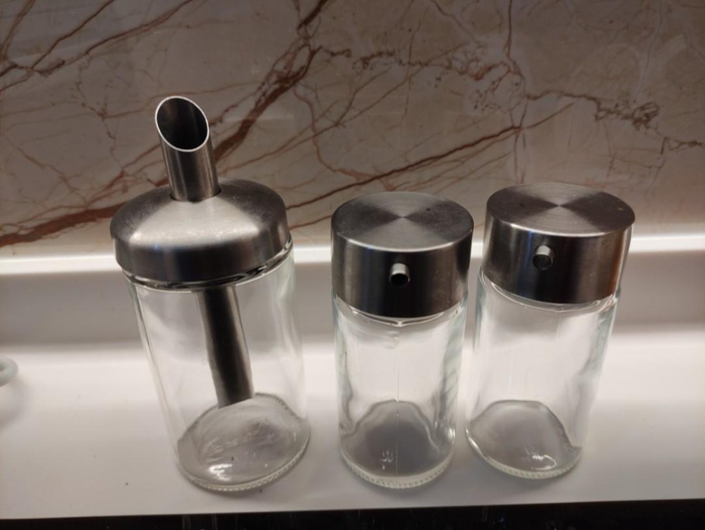 Portion sugar shaker and 2 soy sauce bottle, TV & Home Appliances ...