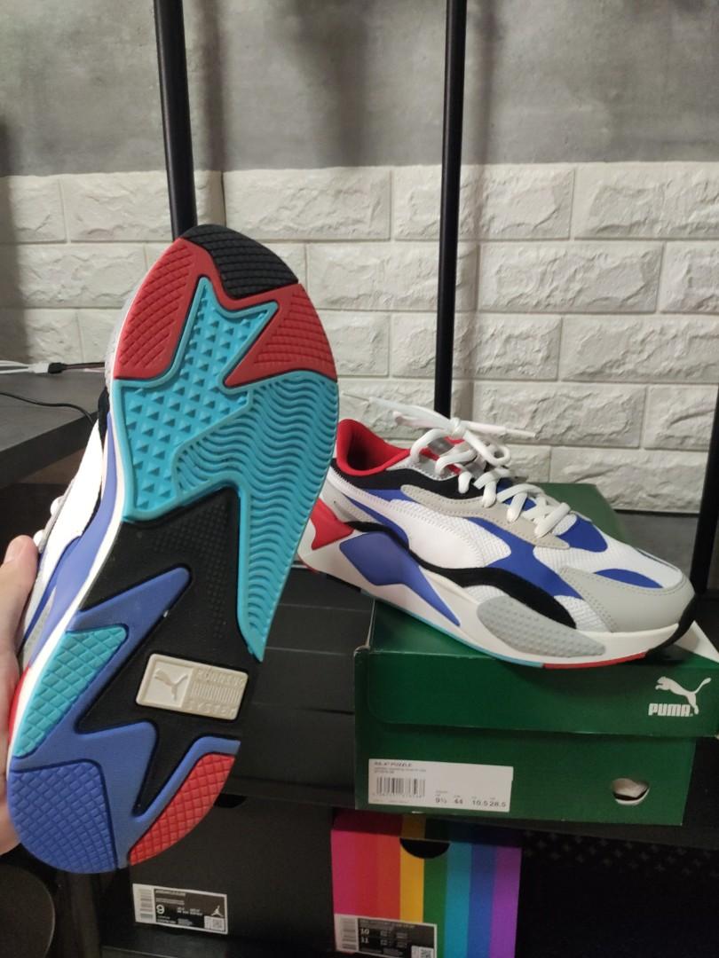 puma rsx white red blue