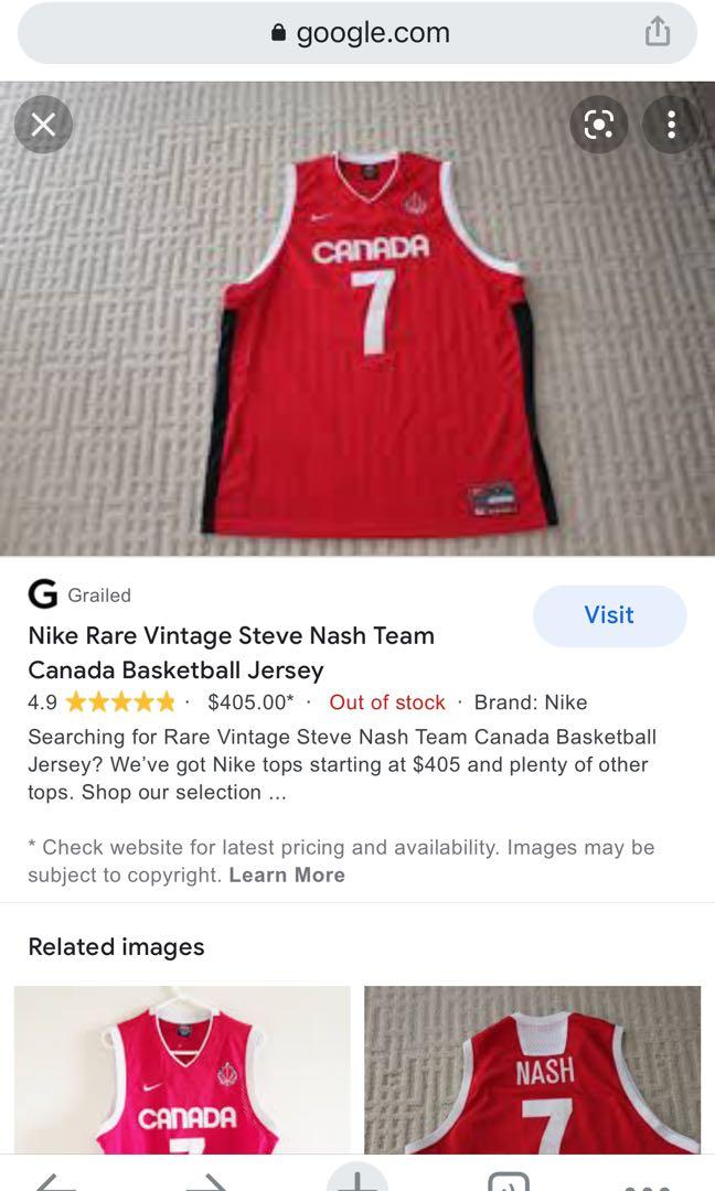 Vintage Steve Nash NIKE CANADA BASKETBALL Rare Never Worn size S