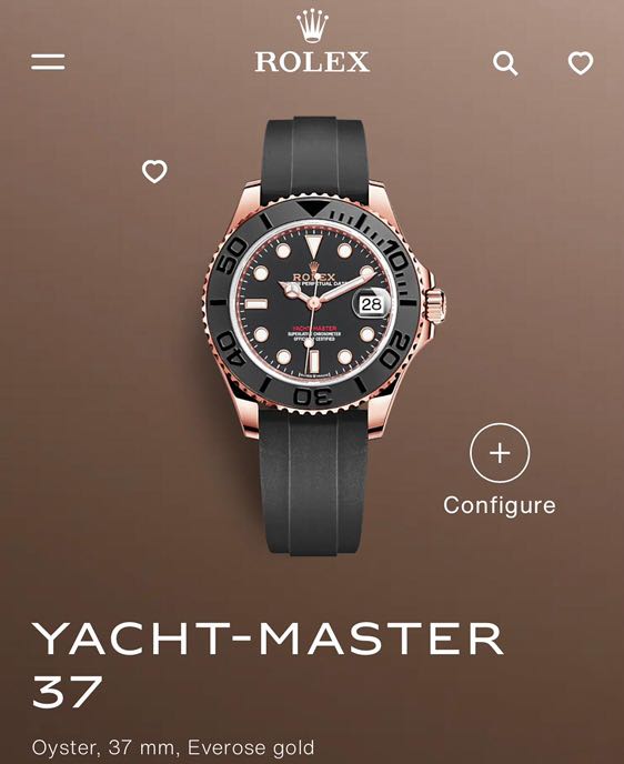 Rolex yacht master sales rose gold 37mm