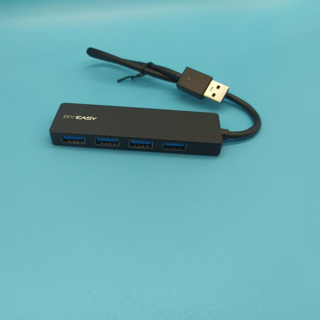 🟢S043 BYEASY USB Hub, 4 Port USB 3.0 Hub, Ultra Slim Portable Data Hub  Applicable