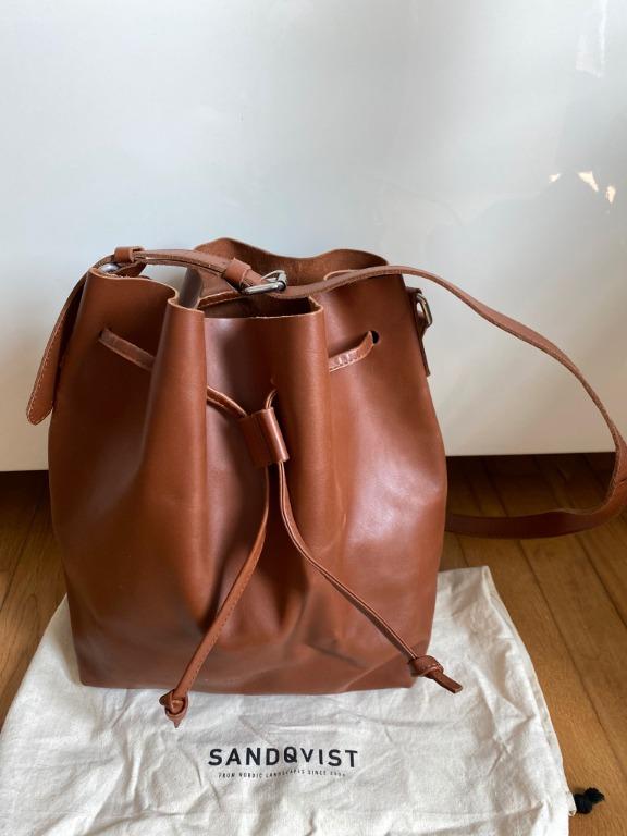 Sandqvist Leather Bucket Bag