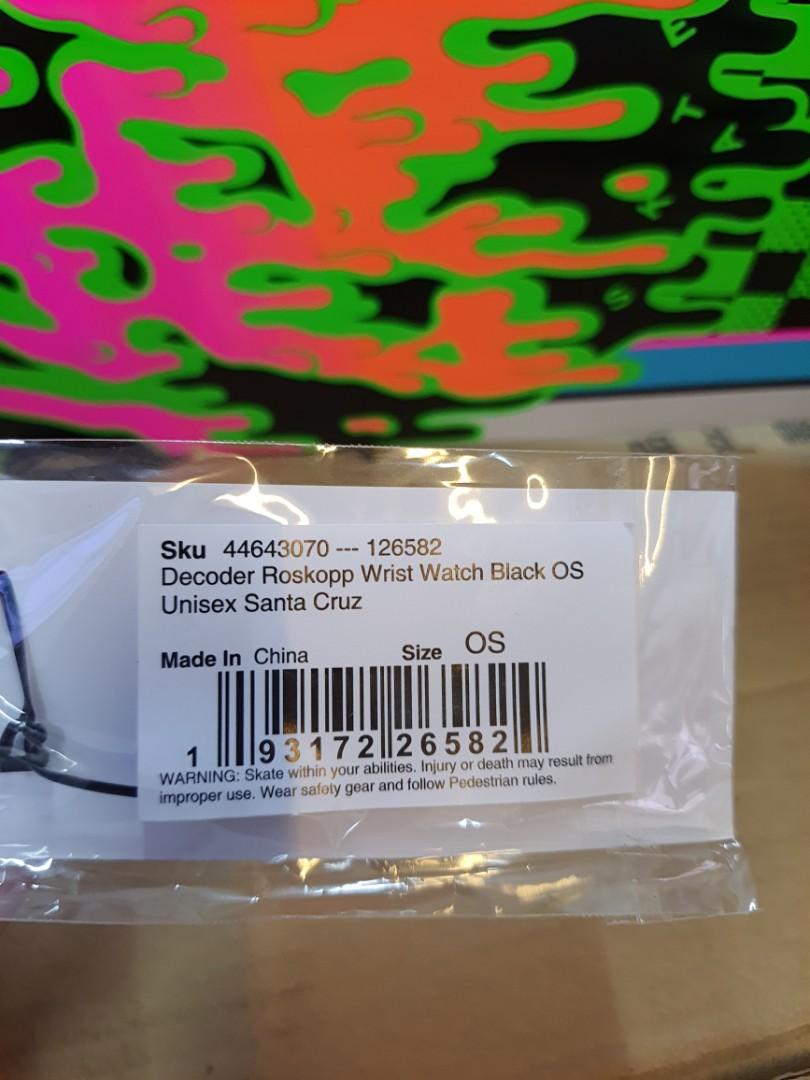 Santa Cruz Decoder Roskopp Wrist Watch, Men's Fashion, Watches