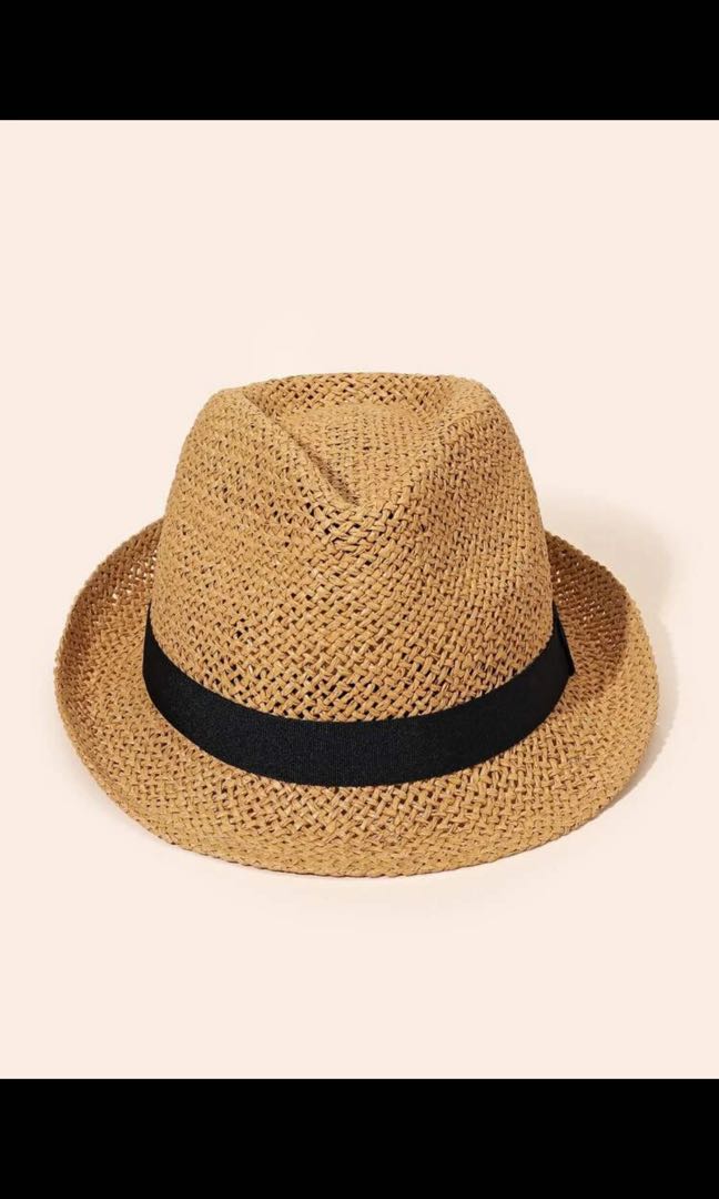 Shein straw hat, Men's Fashion, Watches 