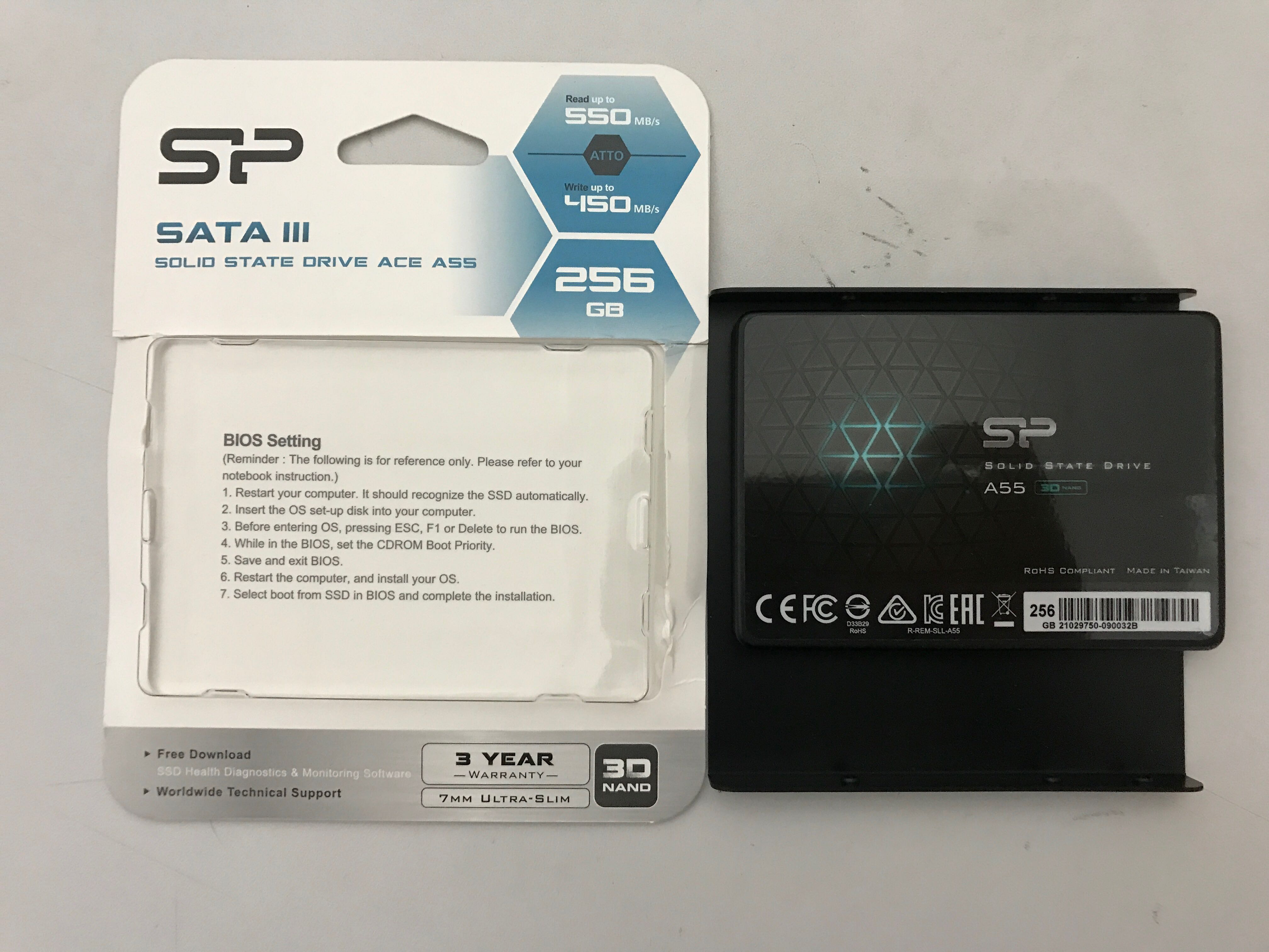 Silicon Power Ace A55 256GB SSD Review 