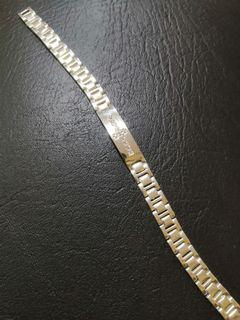 Silver watch design bracelet