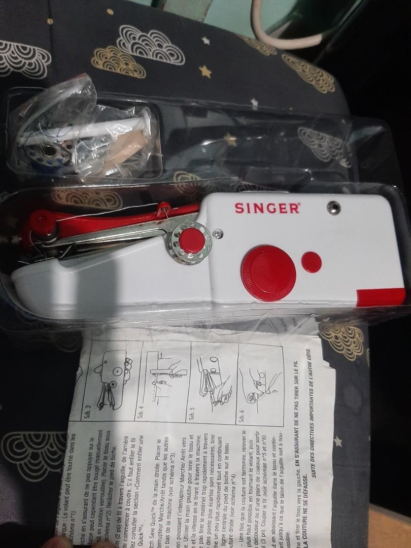 SINGER Handheld sewing machine, Hobbies & Toys, Stationary & Craft