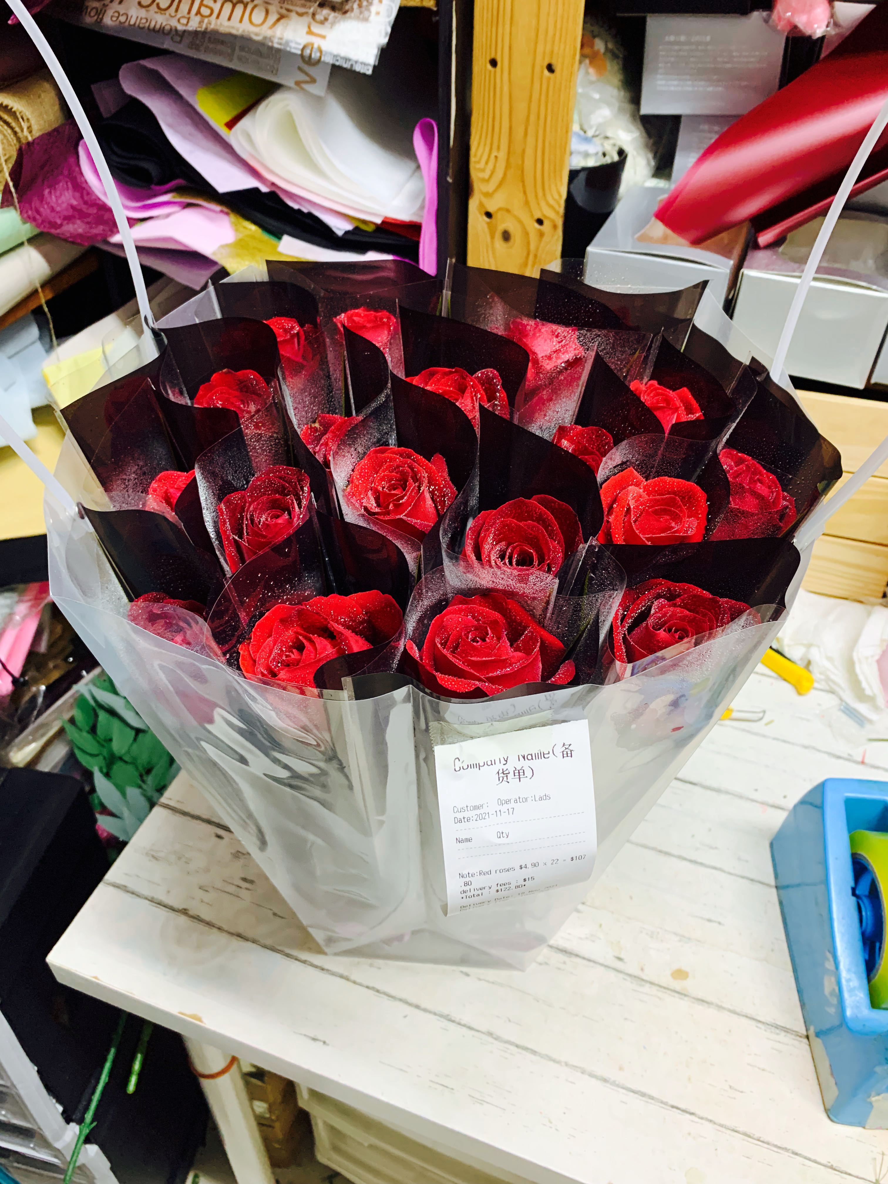 70 Stalks Roses Single stalk rose | $4.90 each | Fresh Flower Bouquet, Hobbies & Toys ...