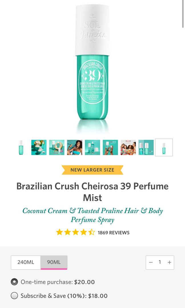 LEARN MORE: Brazilian Crush Cheirosa 39 Perfume Mist! 