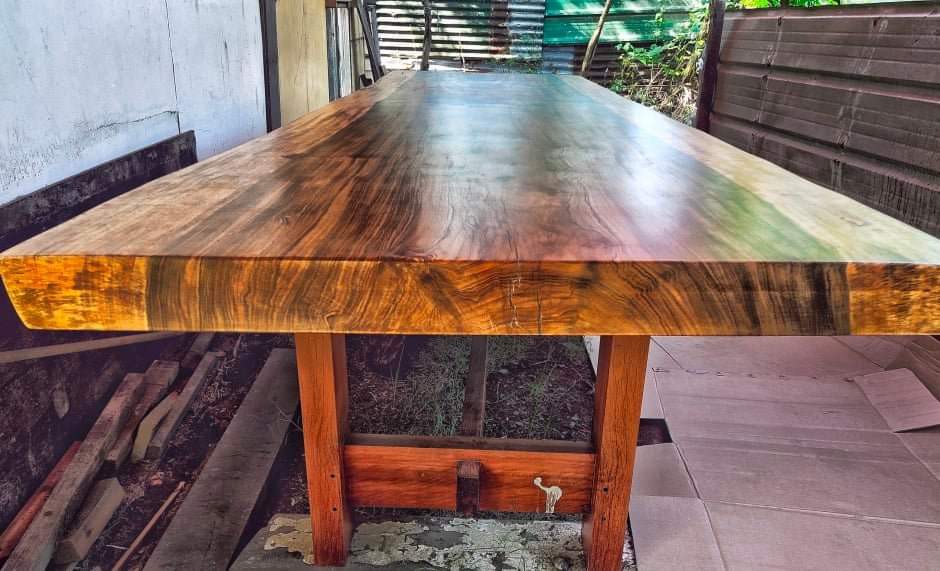 Solid long dining table for sale, Furniture & Home Living, Furniture ...