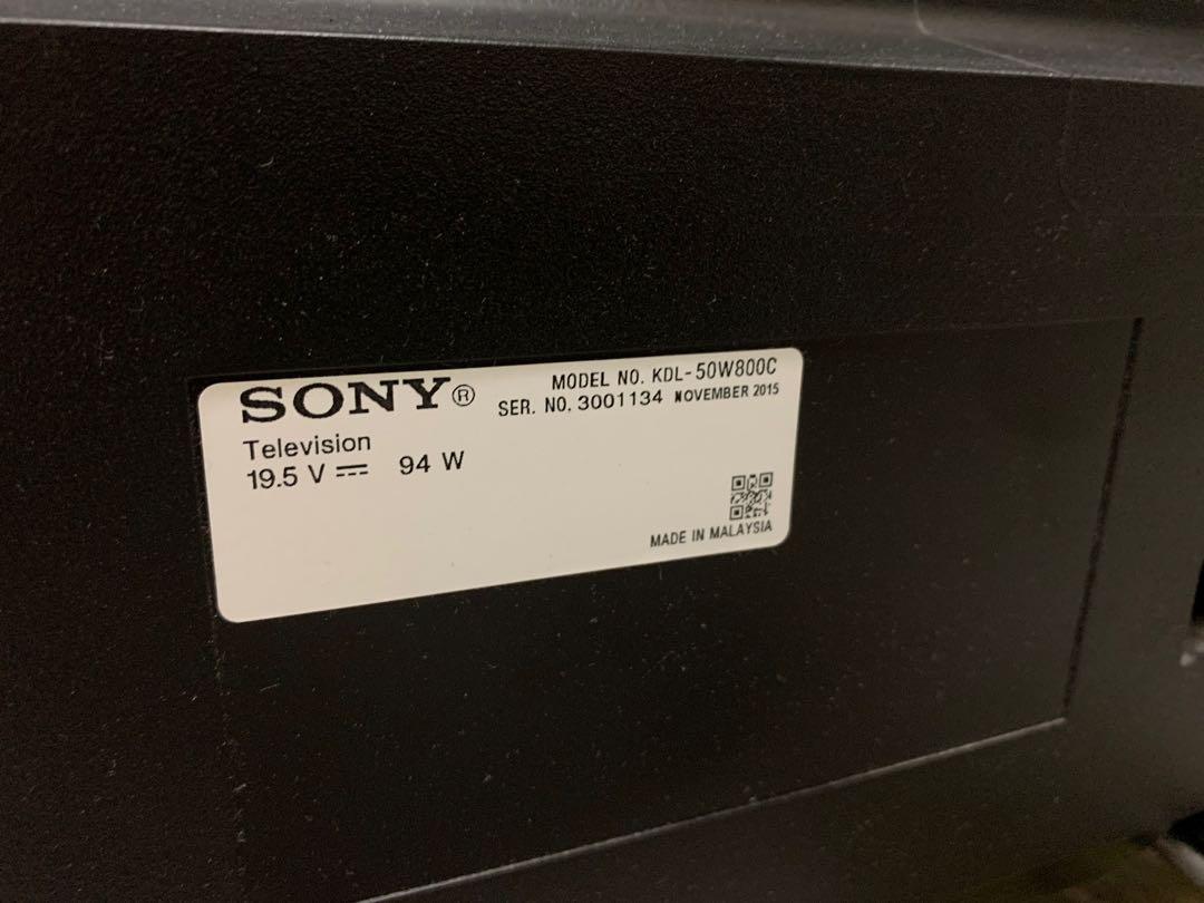 Sony KDL50W800C 3D Android TV, 家庭電器, 電視 & 其他娛樂, 電視 Carousell