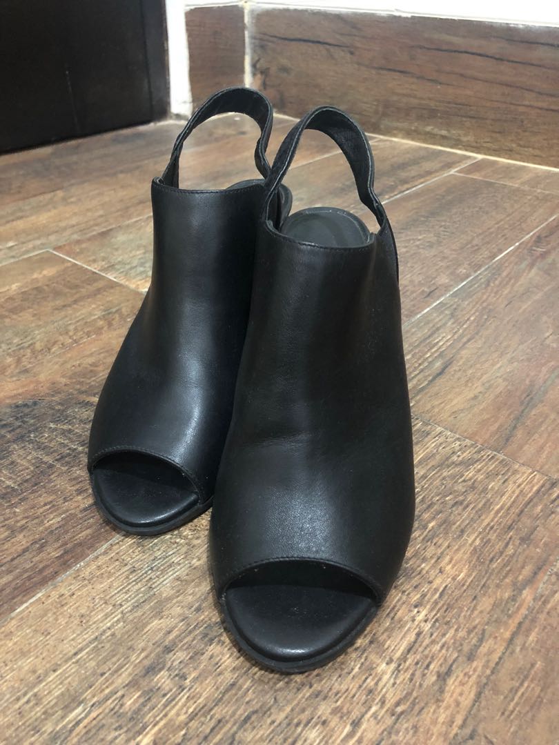 Staccato heels wedges black, Fesyen 