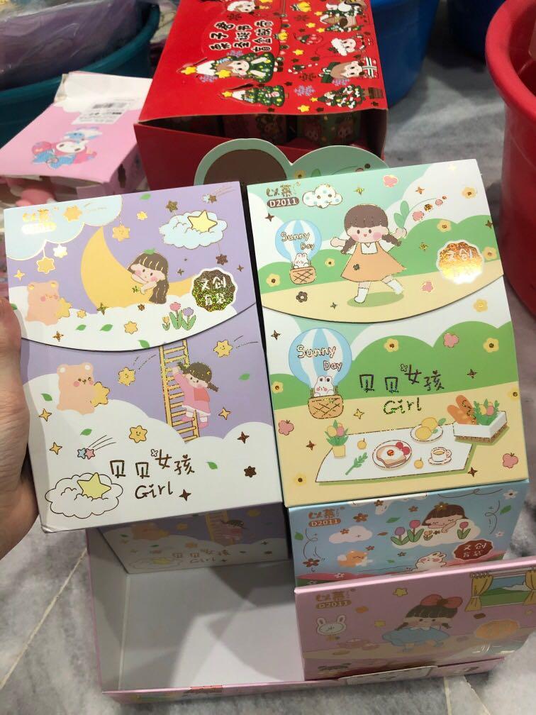 Stationery Blind Box pack little girl, Hobbies & Toys, Stationery