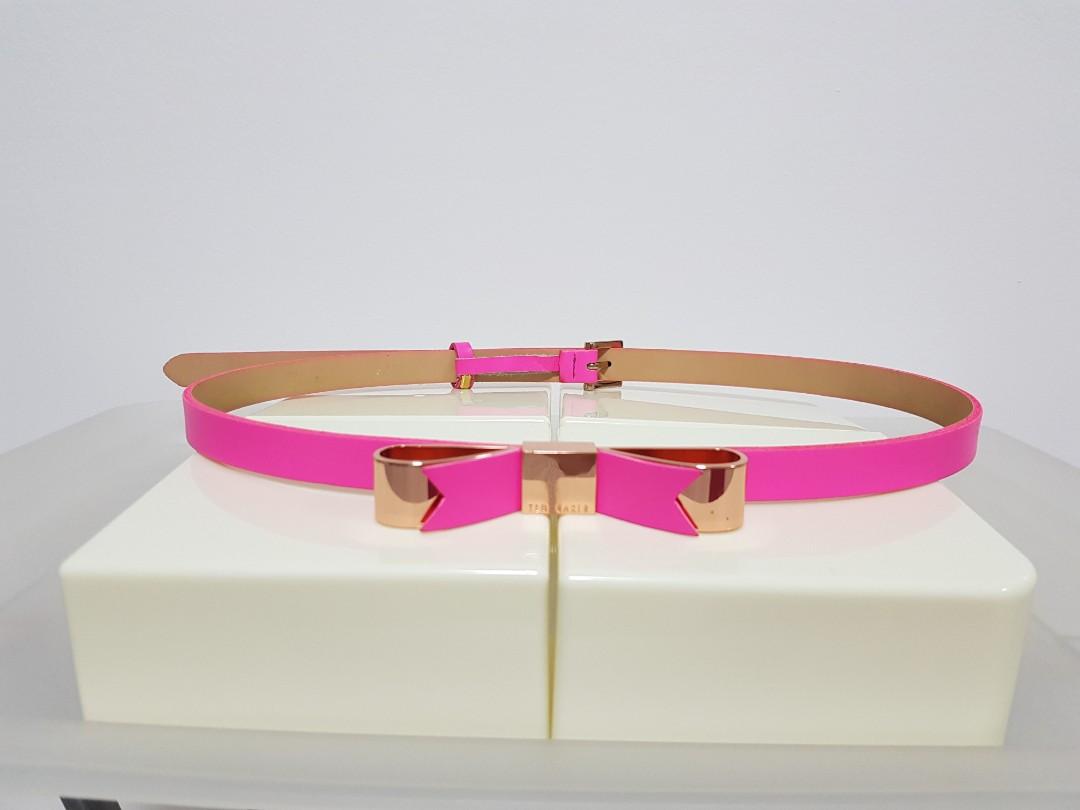 Ted Baker Hot Pink leather belt