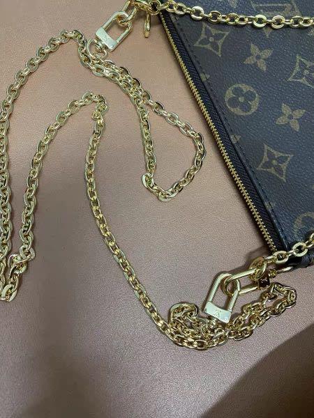 Shop Louis Vuitton Monogram Casual Style 2WAY Chain Leather Party