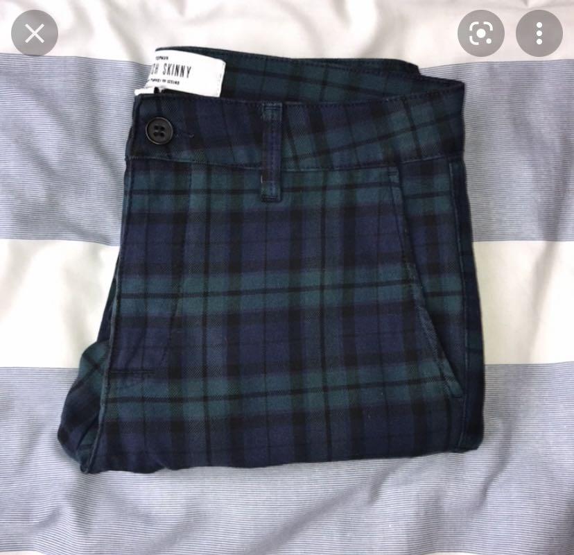 Topman tartan trousers sale