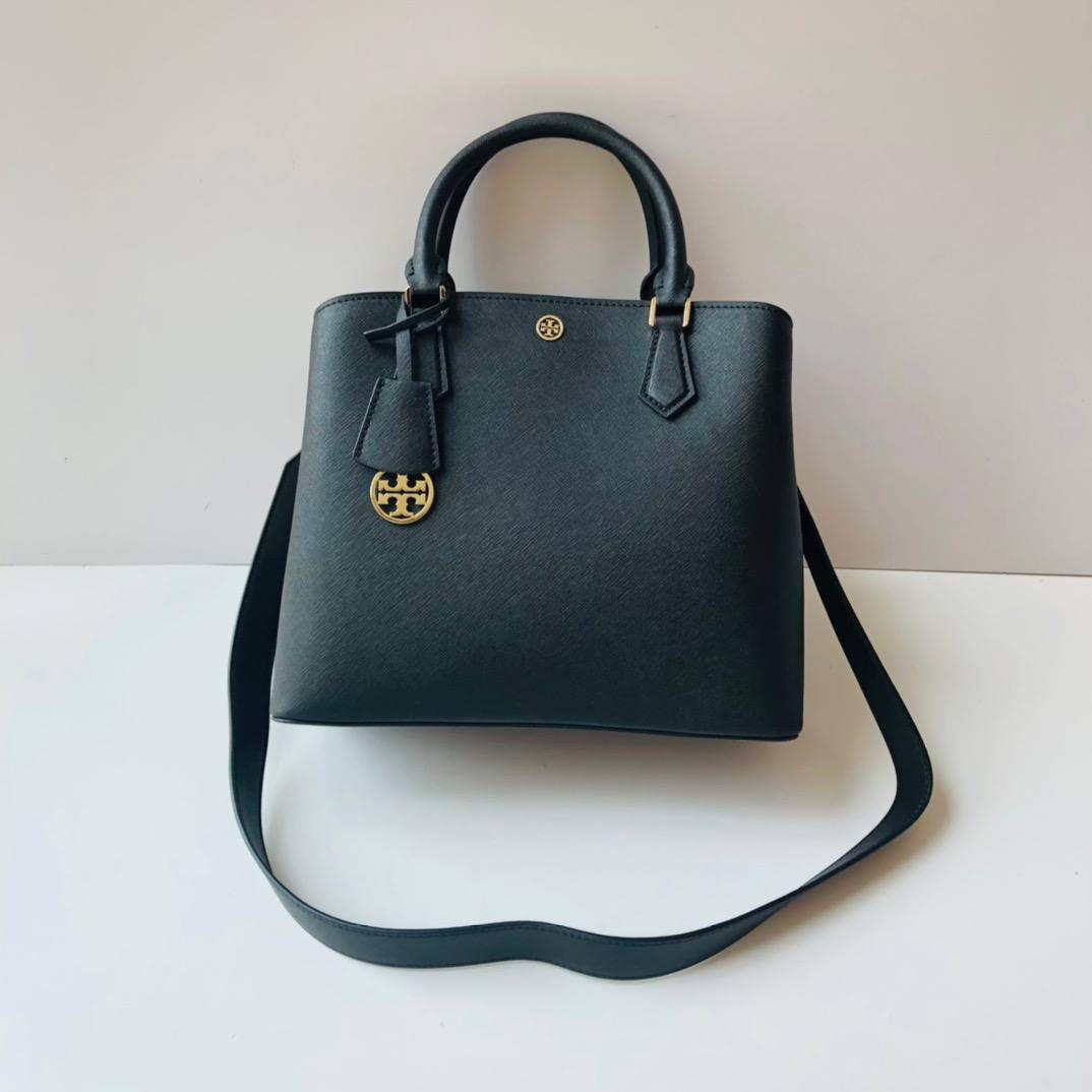 Tory Burch Robinson Mini Double-Zip Tote - Black 11159741 888736502681 -  Handbags, Robinson - Jomashop