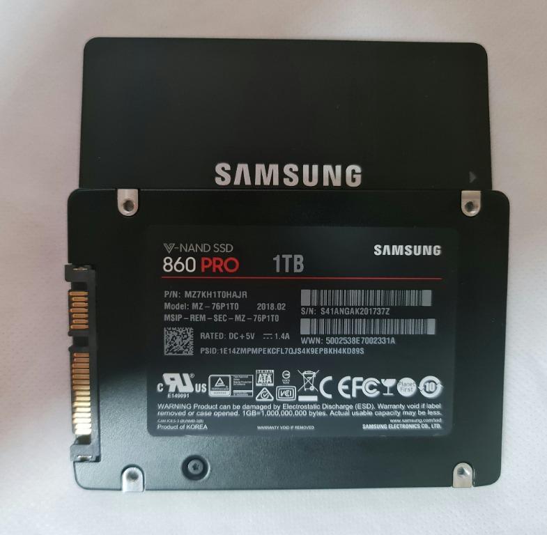  USED Samsung SSD 860 Pro 1TB Computers Tech Parts Accessories