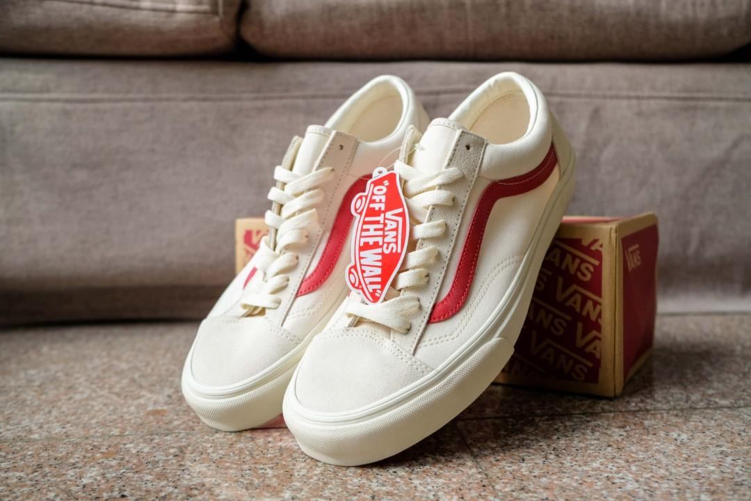 Vans marshmallow racing red on sale