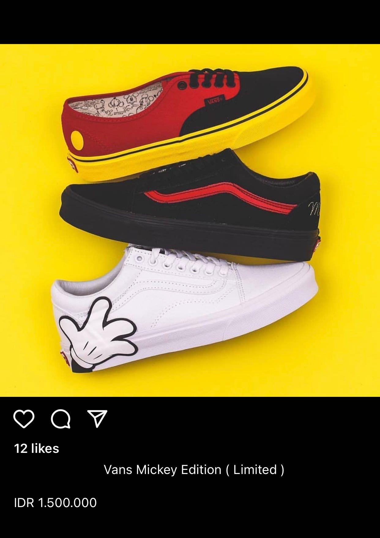 mickey mouse edition vans