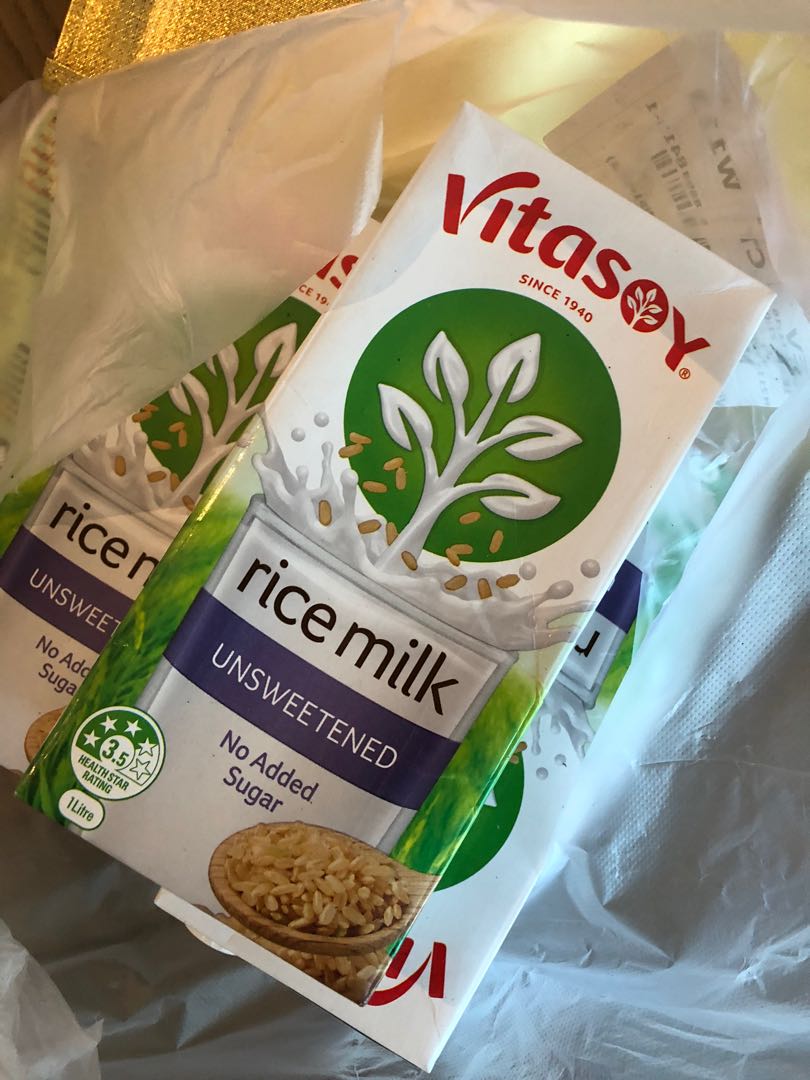 Vitasoy Rice Milk (unsweetened) 1L, 嘢食 & 嘢飲, 其他食物及飲料 Carousell