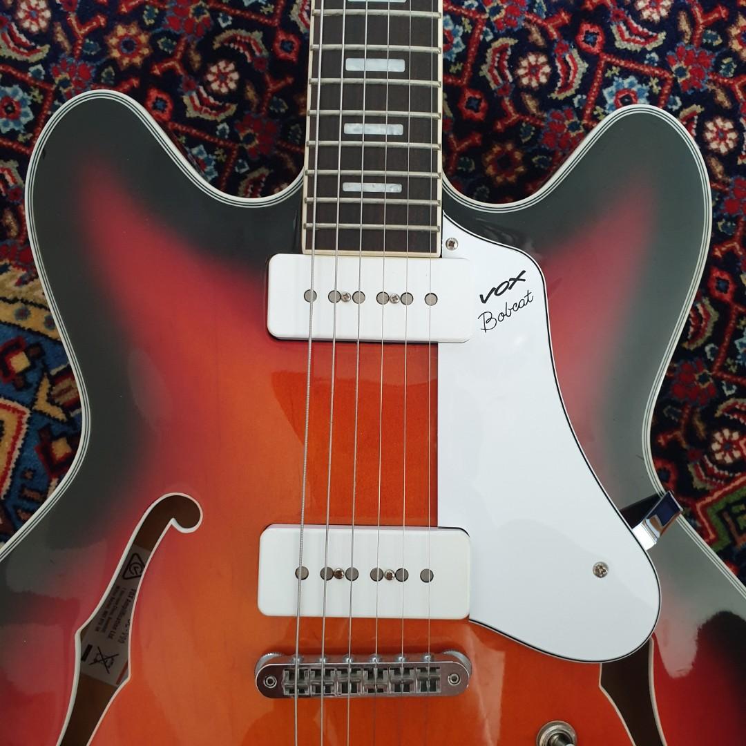 Vox Bobcat V90 SemiHollow Electric Guitar, Hobbies & Toys, Music