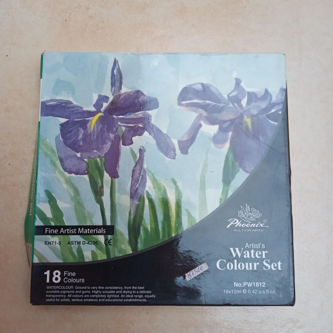 Water Colour Set By Phoenix Cat Air Original Premium, Buku & Alat Tulis, Alat Tulis Di Carousell