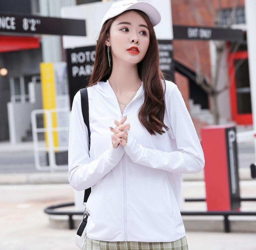 White UV Protection Jacket Women s Fashion Coats Jackets and
