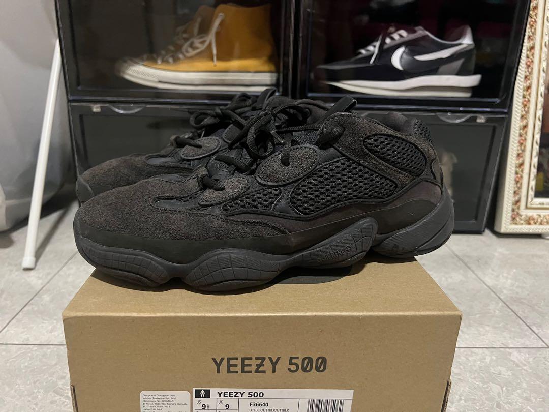 Yeezy 500 Utility Black, Men'S Fashion, Footwear, Sneakers On Carousell