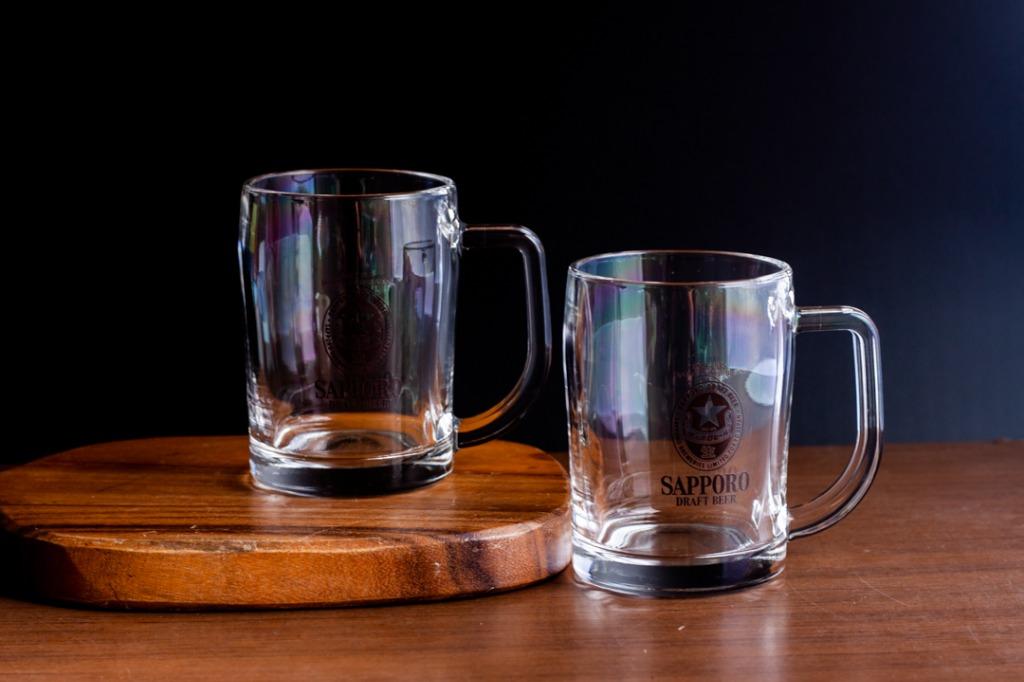 11082021-02 sapporo beer mug (Category: Other Kitchenware & Tableware) located in Quezon City. Submitted by madiscollectibles (Listing ID 1126631763, Image 2). Description: 280.00 per piece unused with box H: 4.25xD:3" .