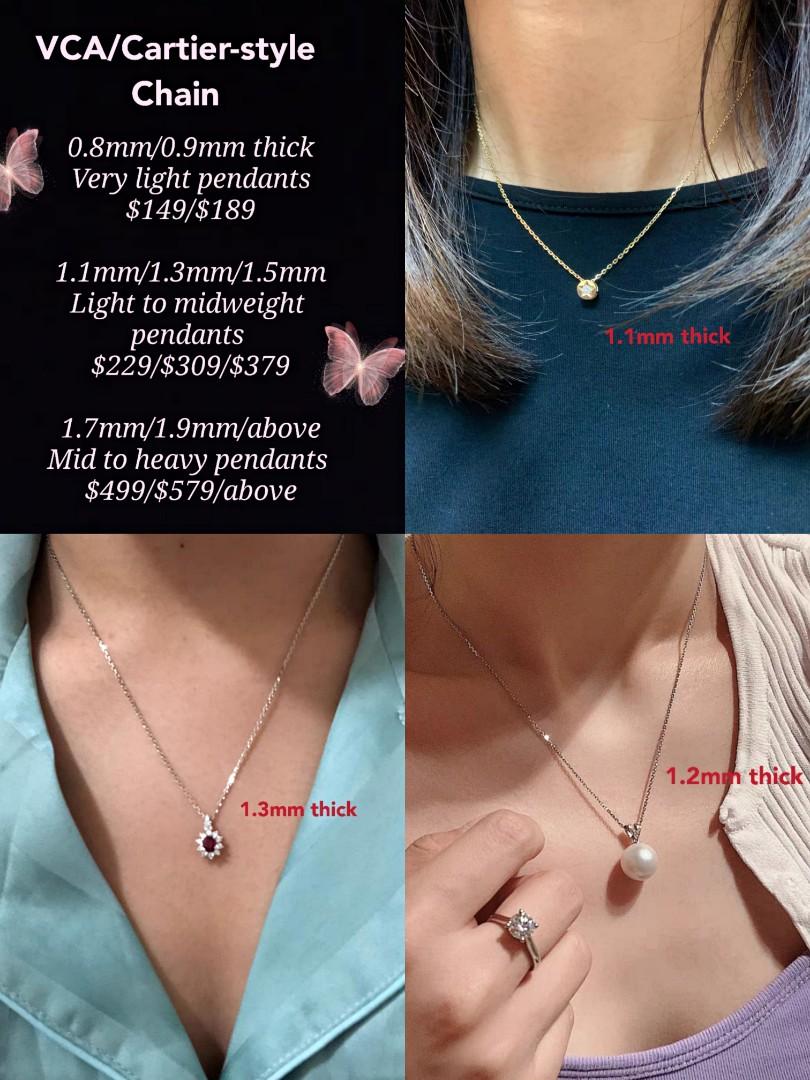 Cartier style necklace outlet