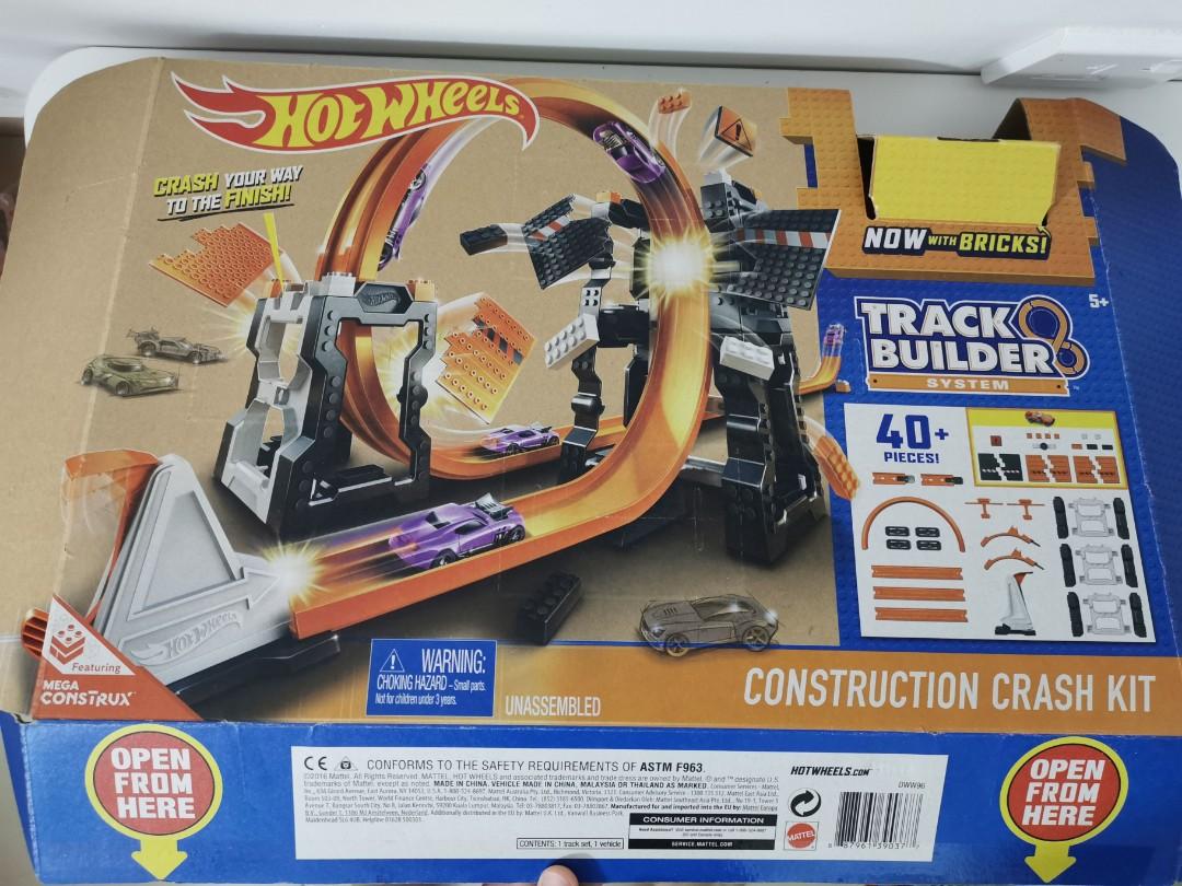 Hot wheels track builder crash kit top