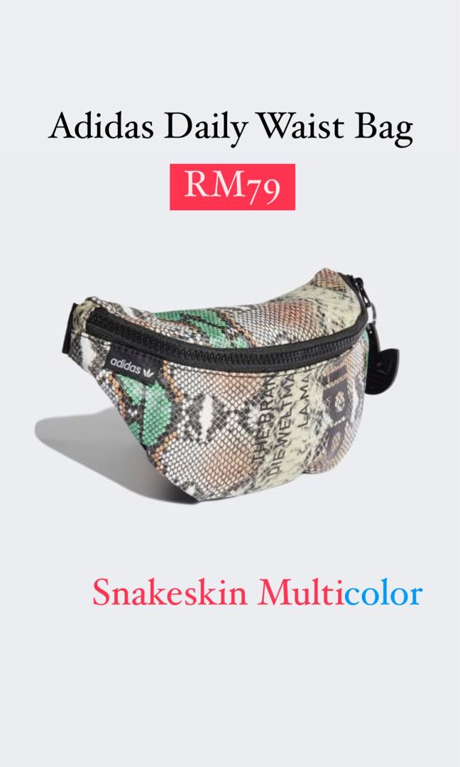 Adidas Waist Bag Multicolor Snakeskin Design Women s Fashion