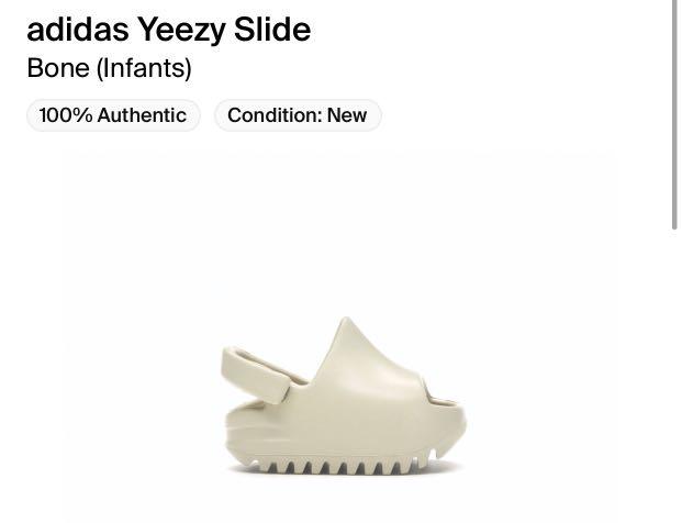 Adidas Yeezy Slide Bone Infants 4K Men s Fashion Footwear