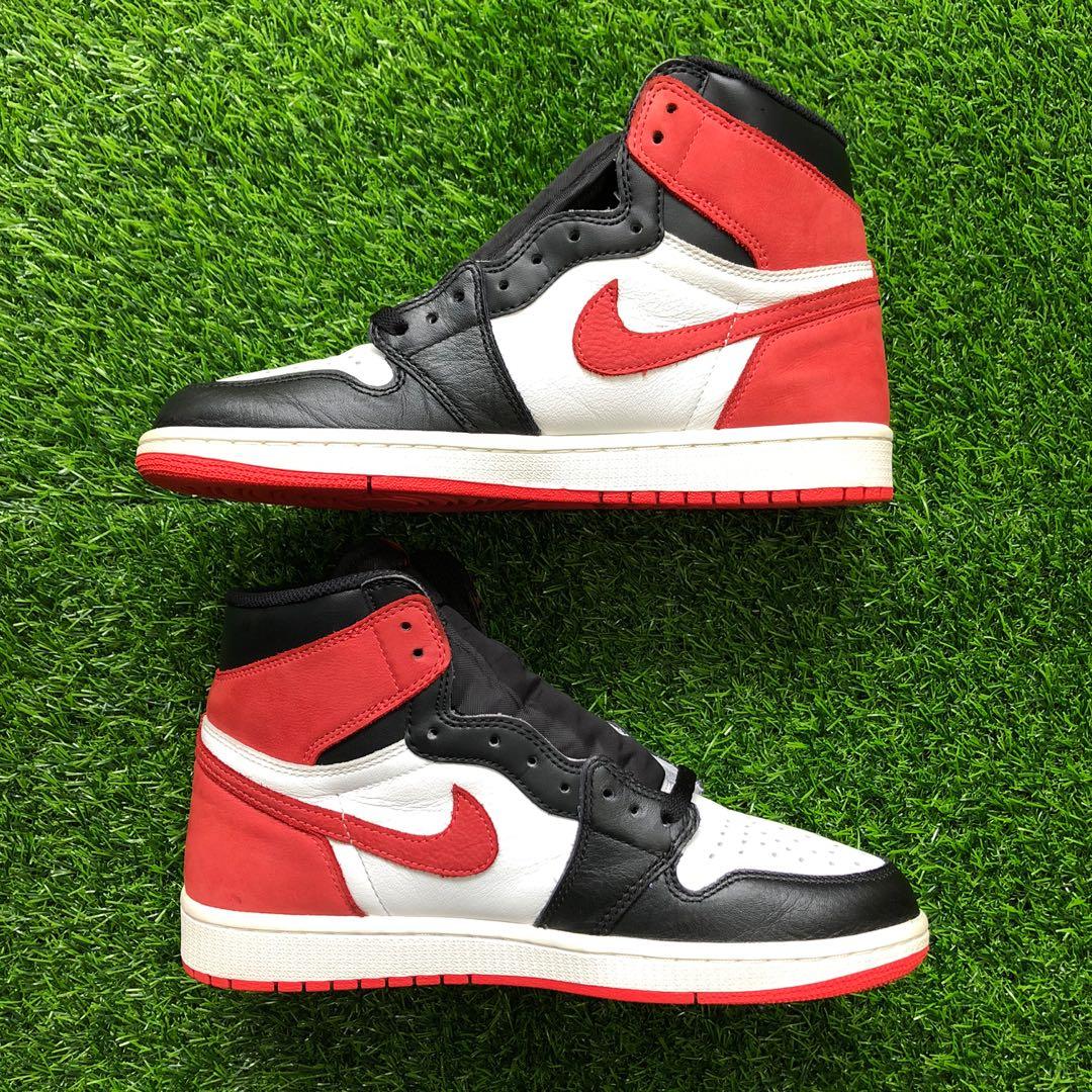 Jordan 1 track red on feet on sale
