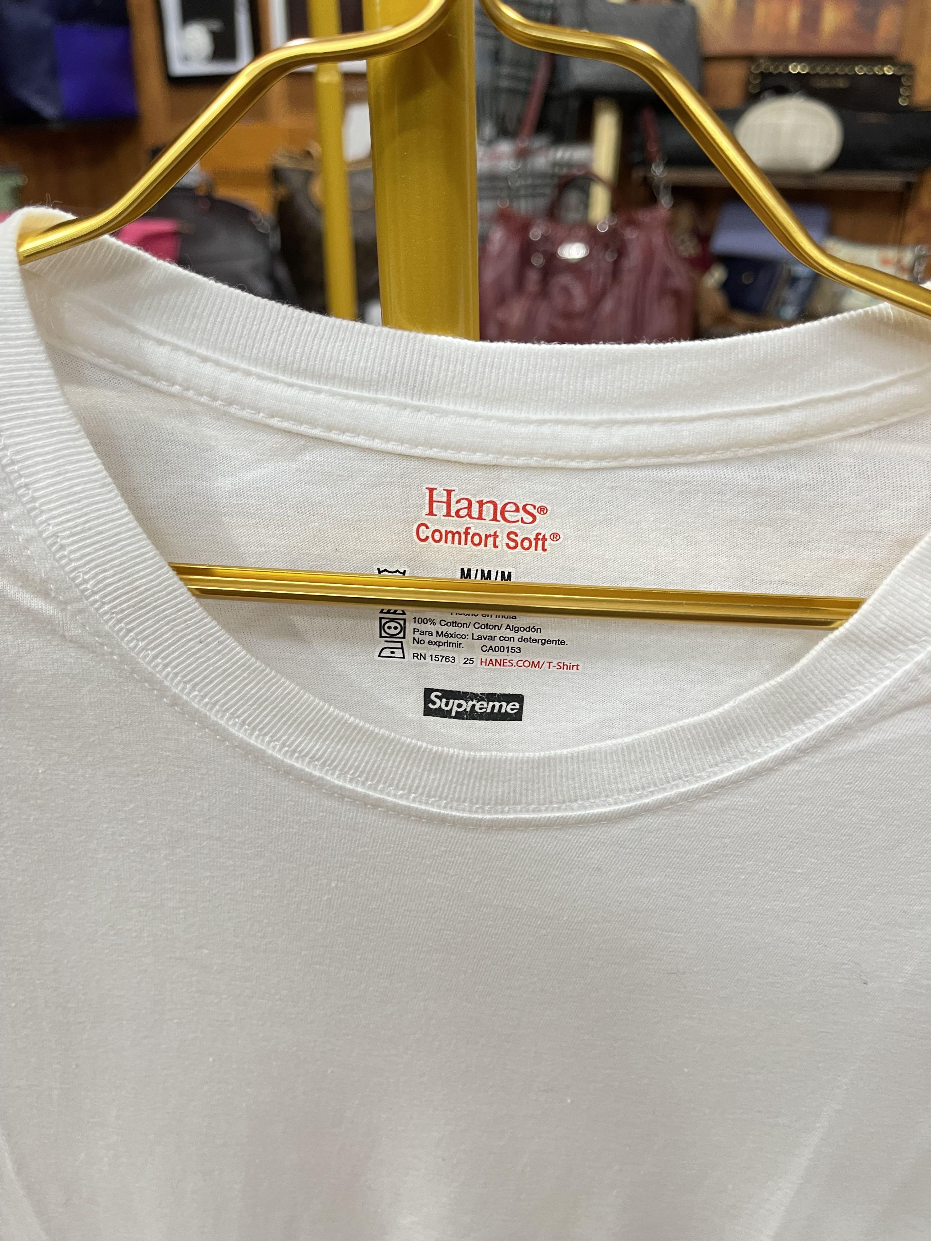 Authentic Hanes Supreme White Shirt 