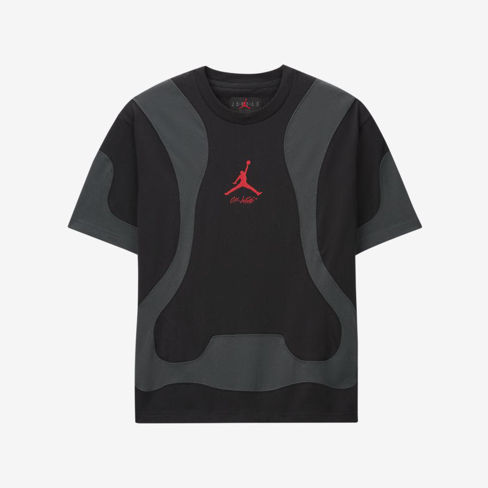 Authentic Off-White x Nike Jordan Brand Jumpman Wings Logo Tee Black ...