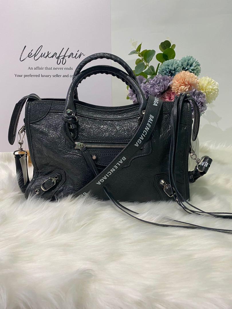 Balenciaga Small City Bag And Logo Strap