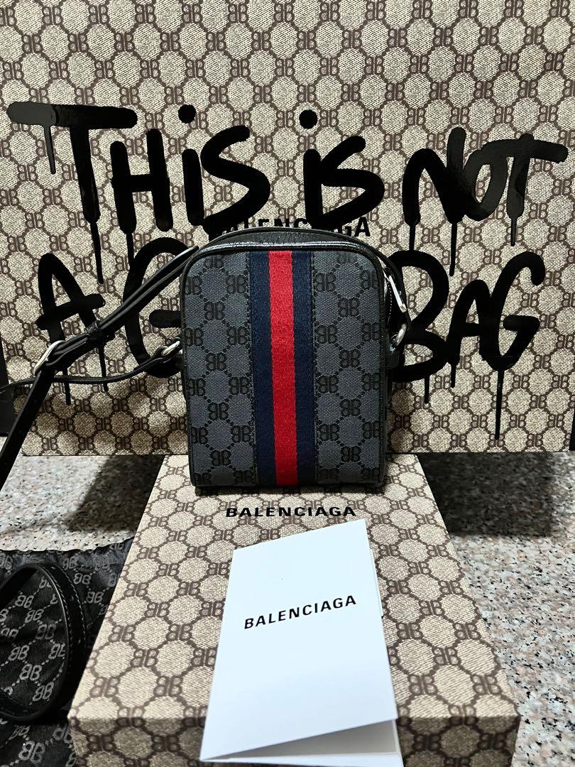 Gucci X Balenciaga The Hacker Project Black Monogram Jacquard