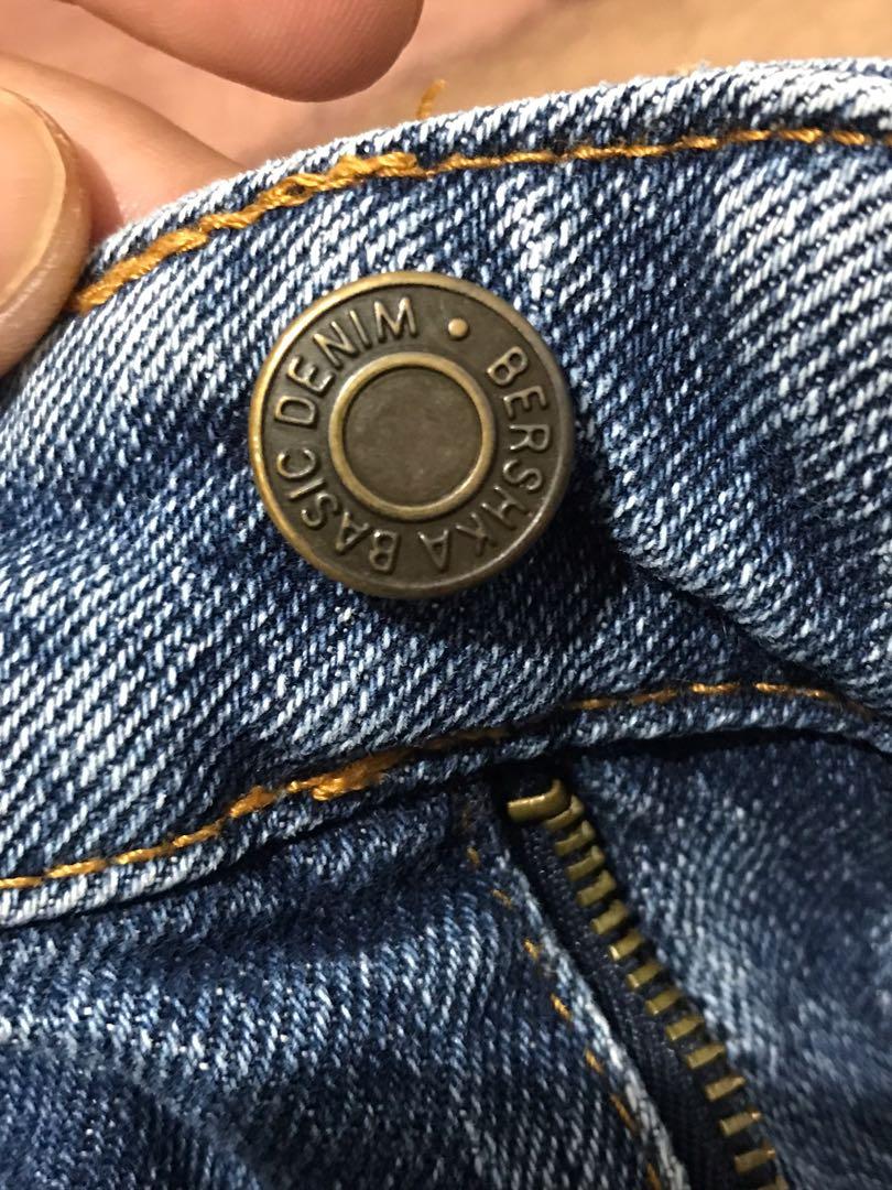 bershka skinny fit basic denim, Fesyen 