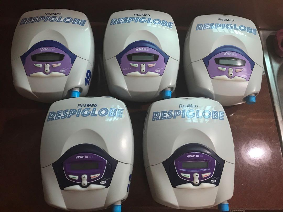 Bipap & CPAP machine (Category: Medical Supplies & Tools) located in Quezon City. Submitted by mdsiazon (Listing ID 1126669397, Image 3). Description: Selling 2nd hand bipap machine. Respiglobe Medical Inc. Location project 8 qc.