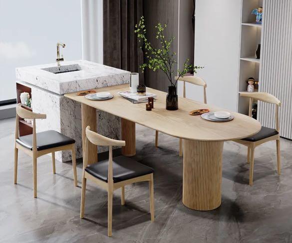 Brand new Muji style wood Dining table, Furniture Home Living