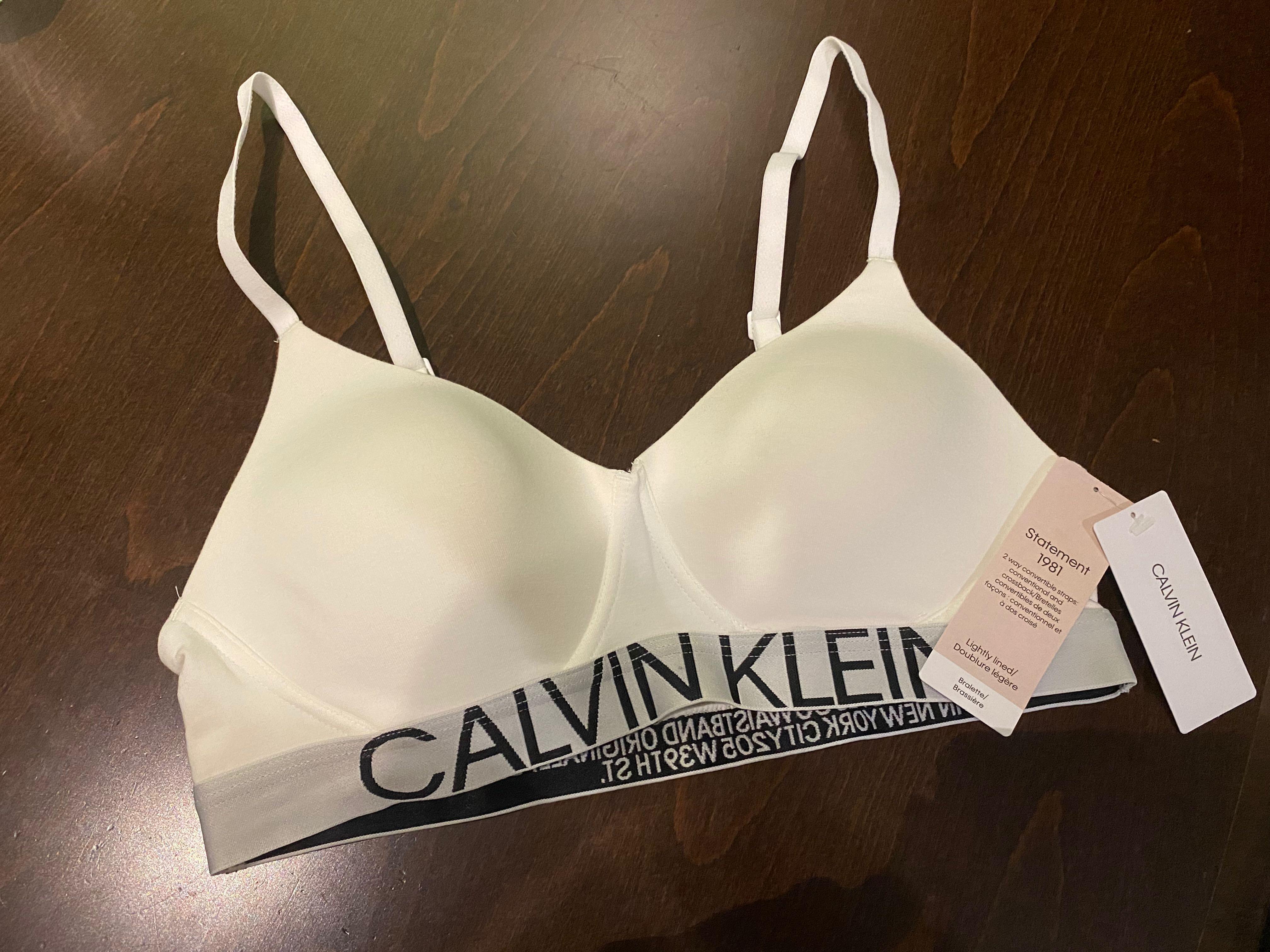 Calvin Klein Bra & Panty Set Statement 1981 Limited, Women's Fashion