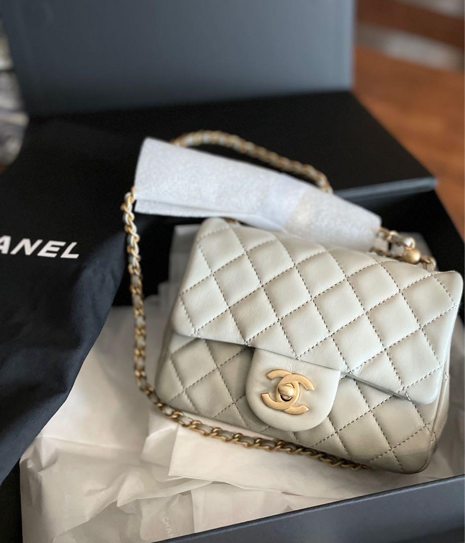 Grey chanel classic flap clearance