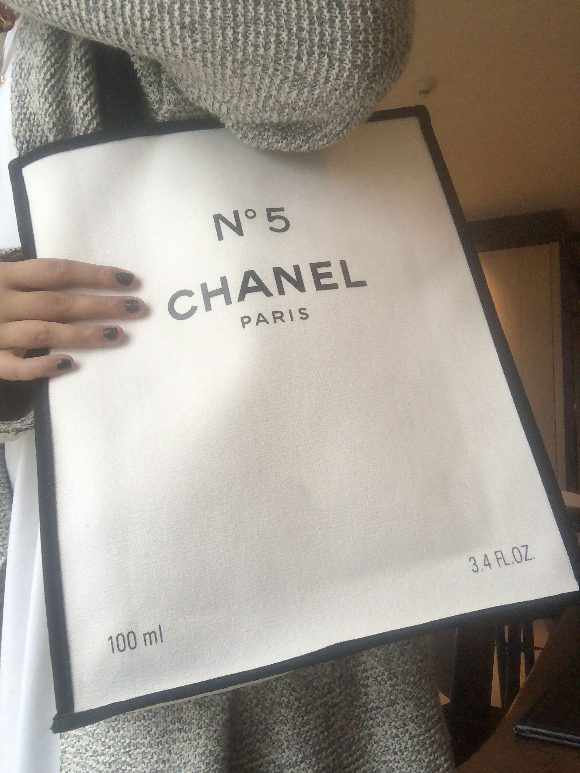Authentic CHANEL No. 5 Anniversary VIP Gift Tote Bag