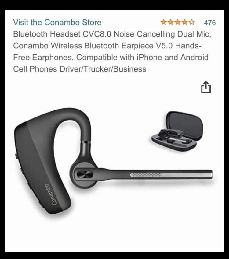 Conambo Bluetooth Earpiece, Audio 